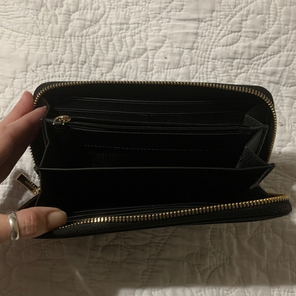 Kate Spade Black Lena Large Continental Zip-Around Wallet - Picture 5 of 7